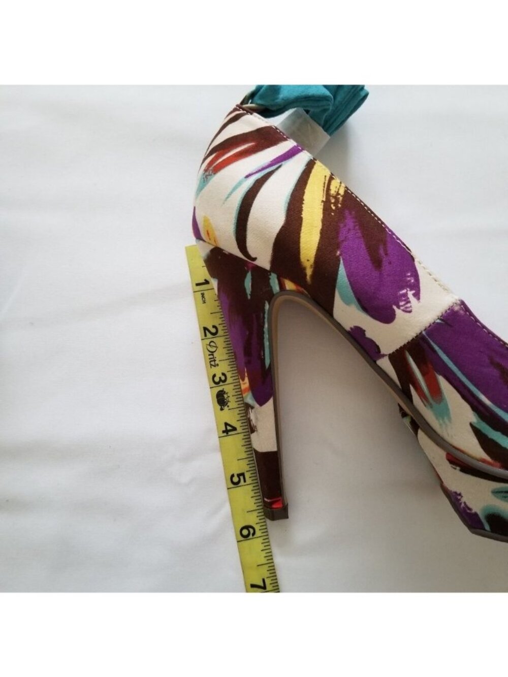 Michael Antonio Floral Kaula Removable Ankle Strap Peep Toe High Heels Size 9 - Picture 12 of 15